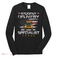 Student Delivery Specialist Funny School Bus Driver Long Sleeve Shirt thumb 0