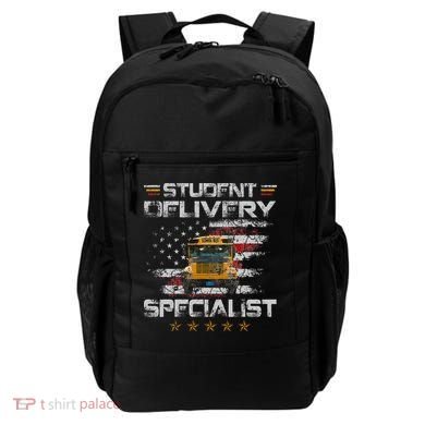 Student Delivery Specialist Funny School Bus Driver Backpack