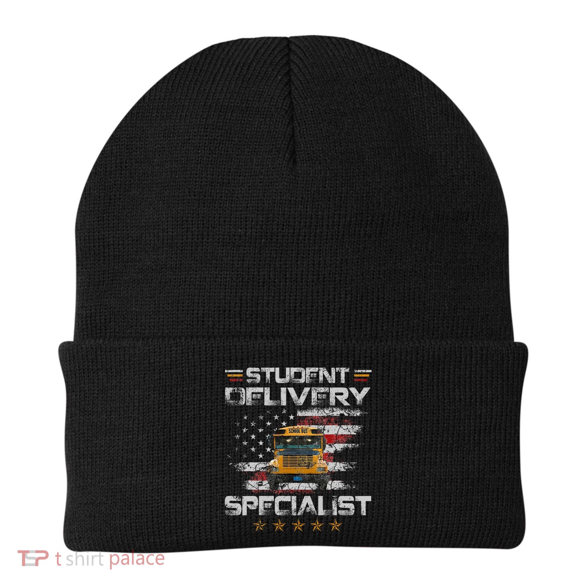Student Delivery Specialist Funny School Bus Driver Beanie