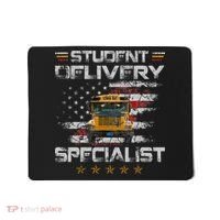 Student Delivery Specialist Funny School Bus Driver Mousepad thumb 0