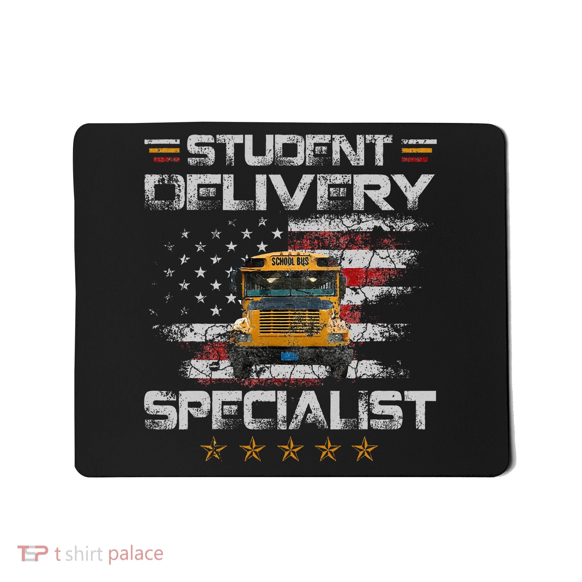 Student Delivery Specialist Funny School Bus Driver Mousepad