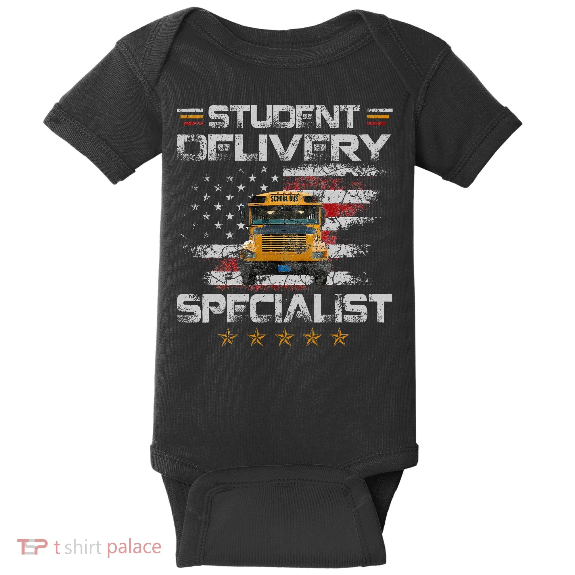 Student Delivery Specialist Funny School Bus Driver Baby Bodysuit
