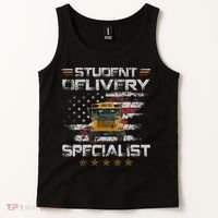 Student Delivery Specialist Funny School Bus Driver Tank Top thumb 2