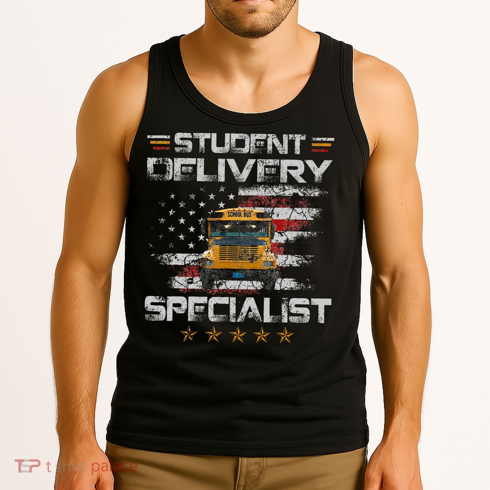 Student Delivery Specialist Funny School Bus Driver Tank Top