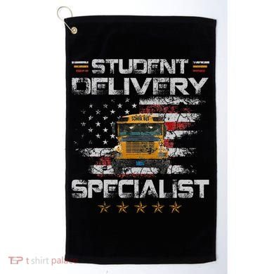 Student Delivery Specialist Funny School Bus Driver Golf Towel