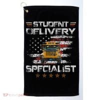 Student Delivery Specialist Funny School Bus Driver Golf Towel thumb 0