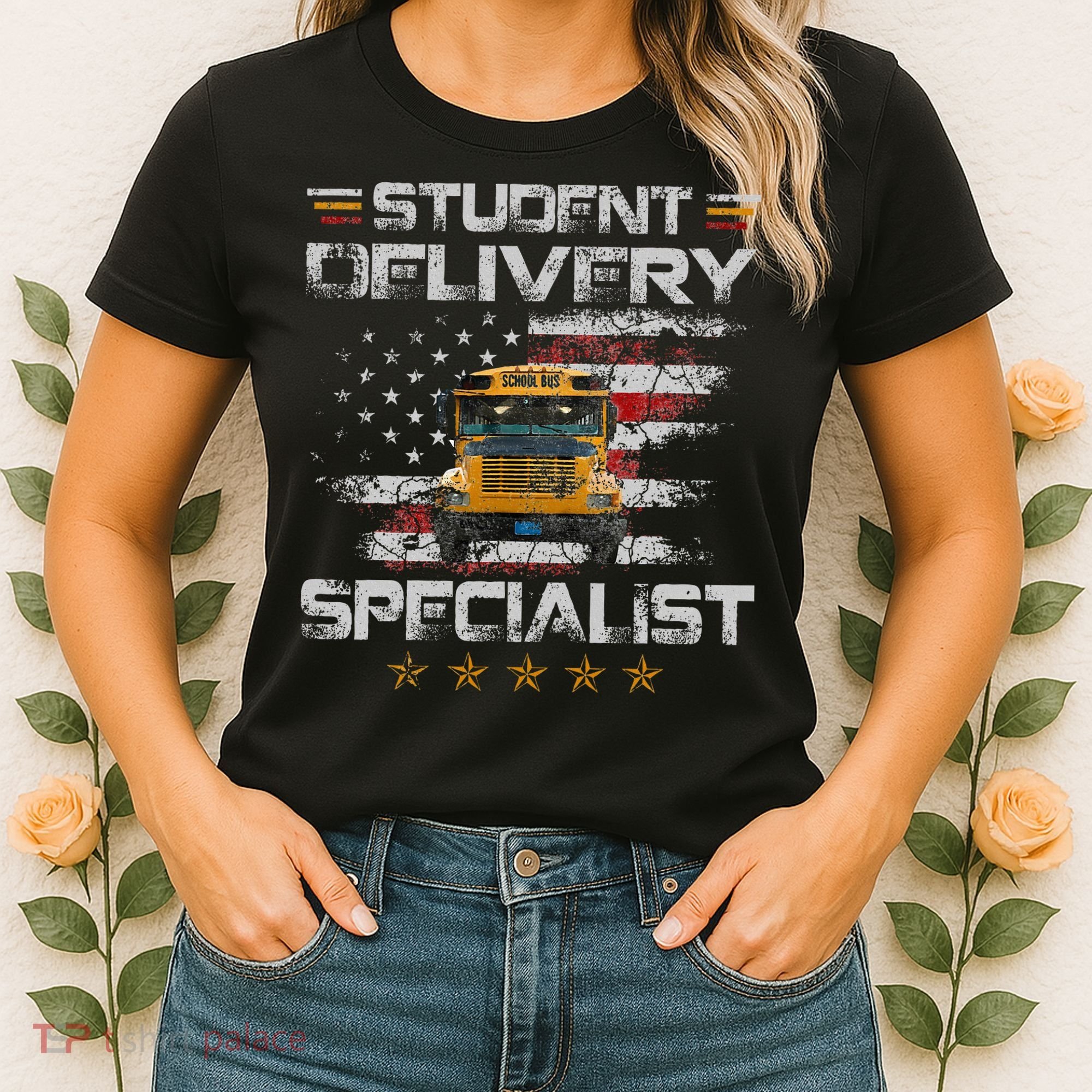 Student Delivery Specialist Funny School Bus Driver Women's T-Shirt