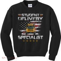 Student Delivery Specialist Funny School Bus Driver Kids Sweatshirt thumb 0