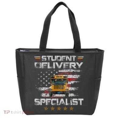 Student Delivery Specialist Funny School Bus Driver Tote Bag