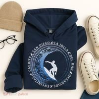 San Diego Surf Shirt / San Diego Beach Gift Hoodie thumb 4