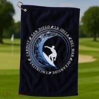 San Diego Surf Shirt / San Diego Beach Gift Golf Towel thumb 1