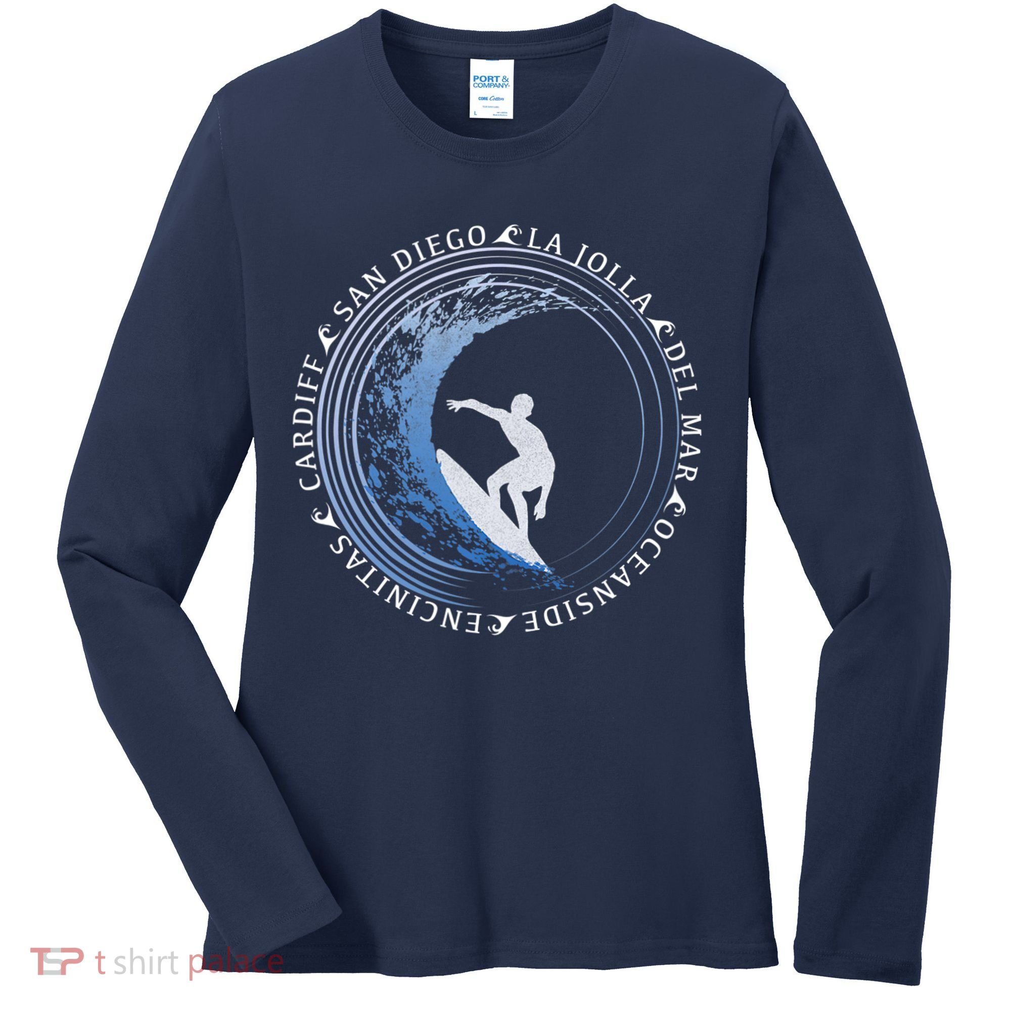 San Diego Surf Shirt / San Diego Beach Gift Women's Long Sleeve Shirt