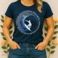 San Diego Surf Shirt / San Diego Beach Gift Women's T-Shirt thumb 2