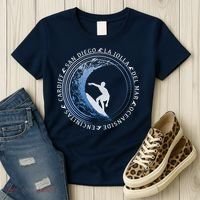 San Diego Surf Shirt / San Diego Beach Gift Women's T-Shirt thumb 3