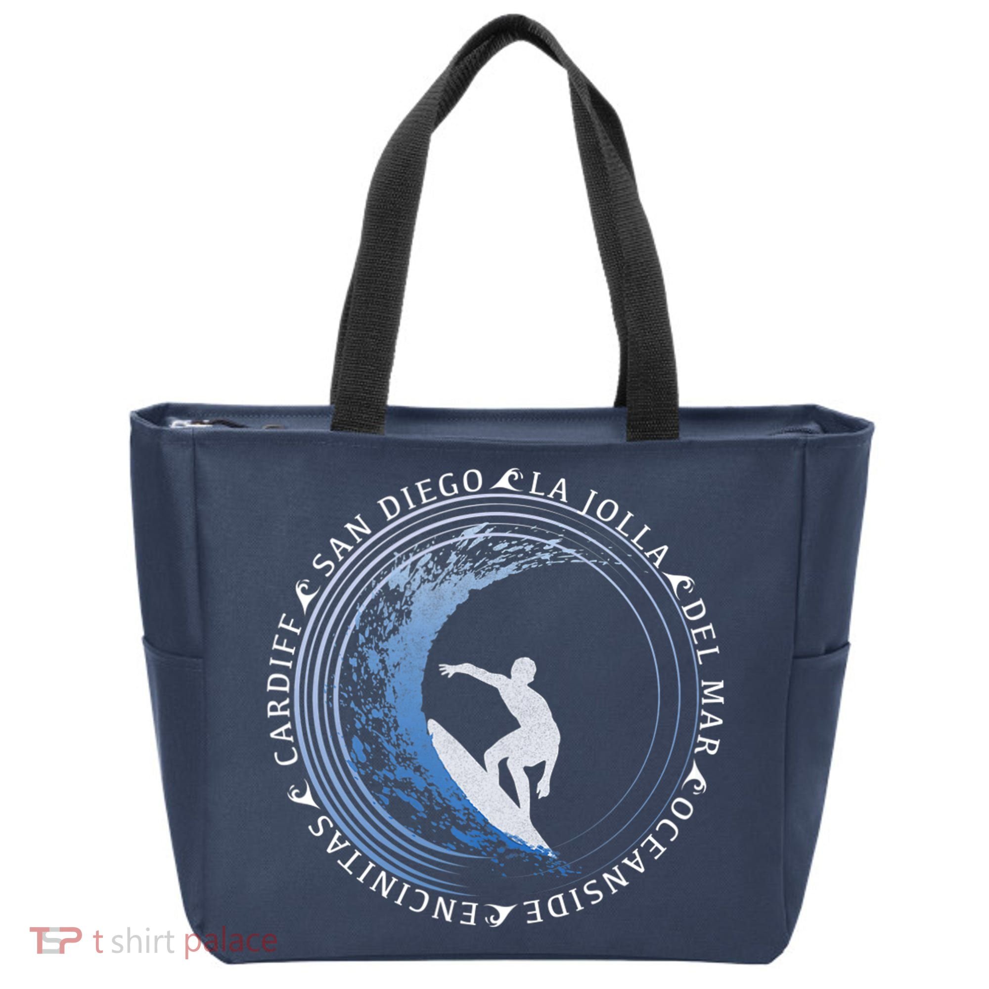 San Diego Surf Shirt / San Diego Beach Gift Tote Bag