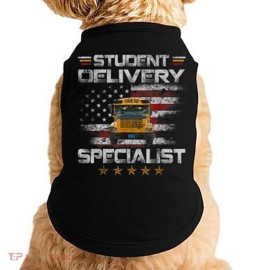 Student Delivery Specialist Funny School Bus Driver Men Doggie Tank