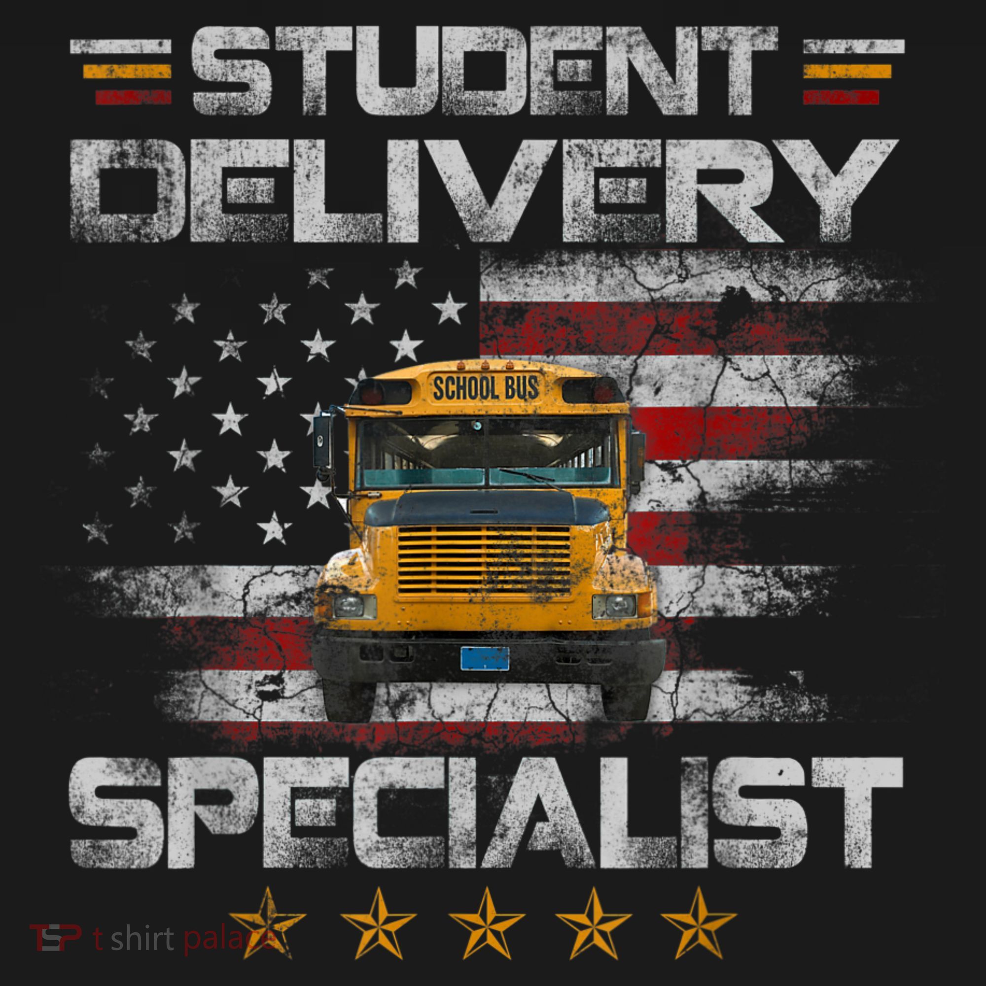 Student Delivery Specialist Funny School Bus Driver Men Doggie Tank
