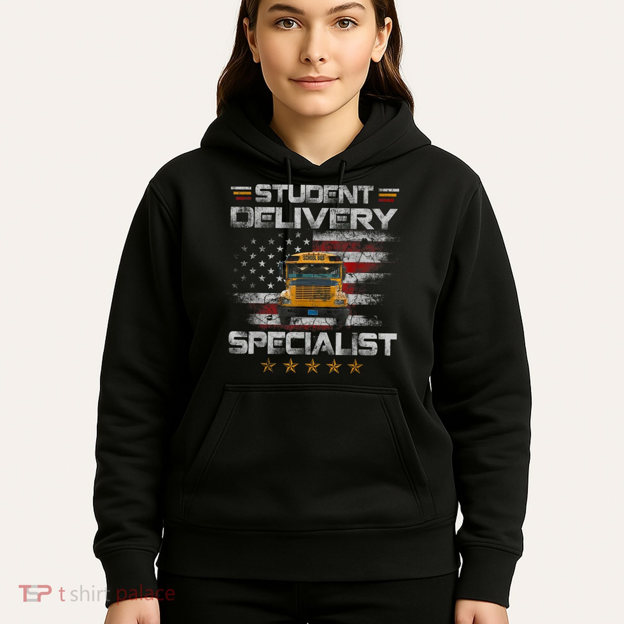 Student Delivery Specialist Funny School Bus Driver Men Hoodie