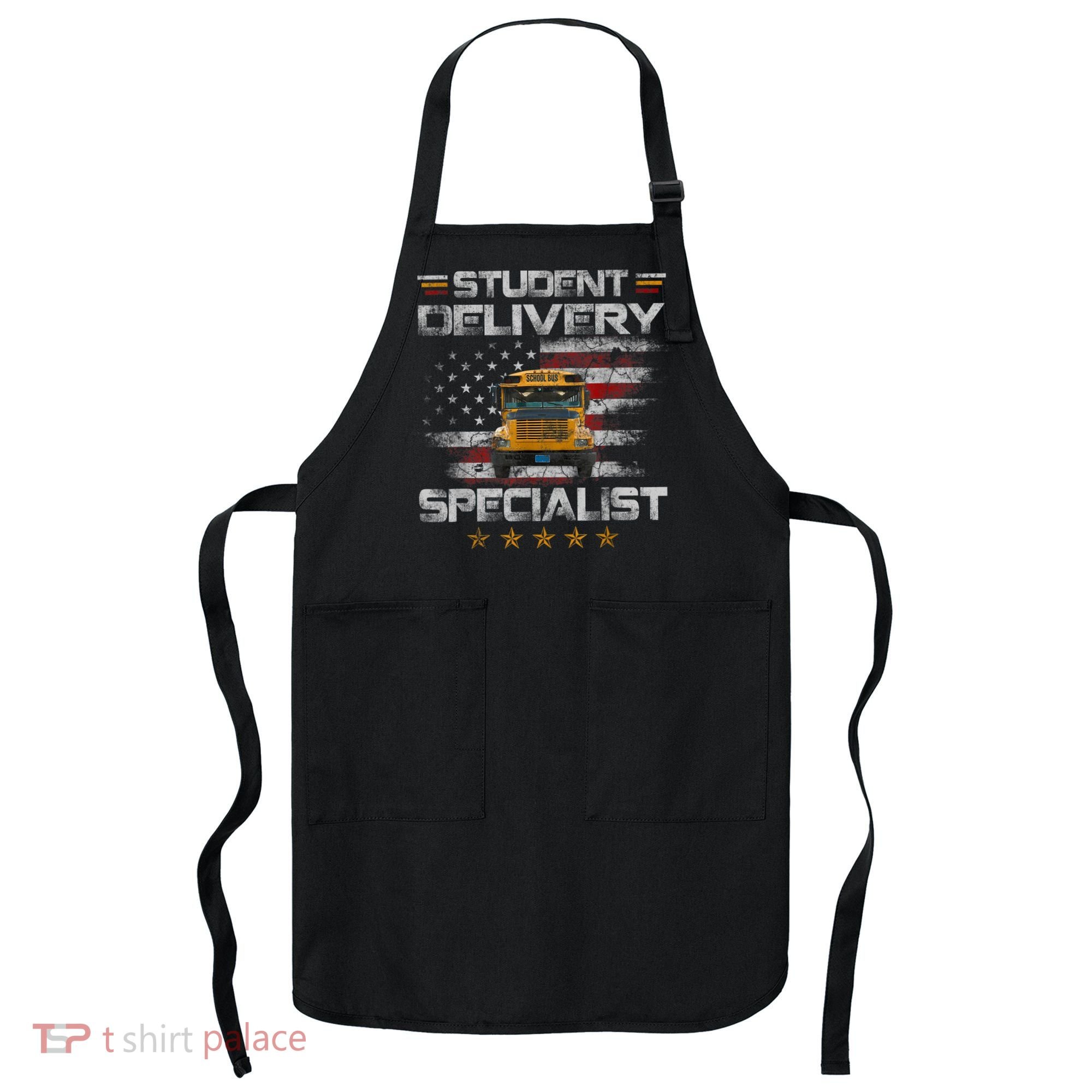 Student Delivery Specialist Funny School Bus Driver Men Apron