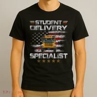Student Delivery Specialist Funny School Bus Driver Men T-Shirt thumb 3