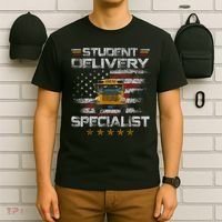 Student Delivery Specialist Funny School Bus Driver Men T-Shirt thumb 6