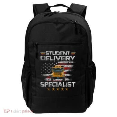 Student Delivery Specialist Funny School Bus Driver Men Backpack