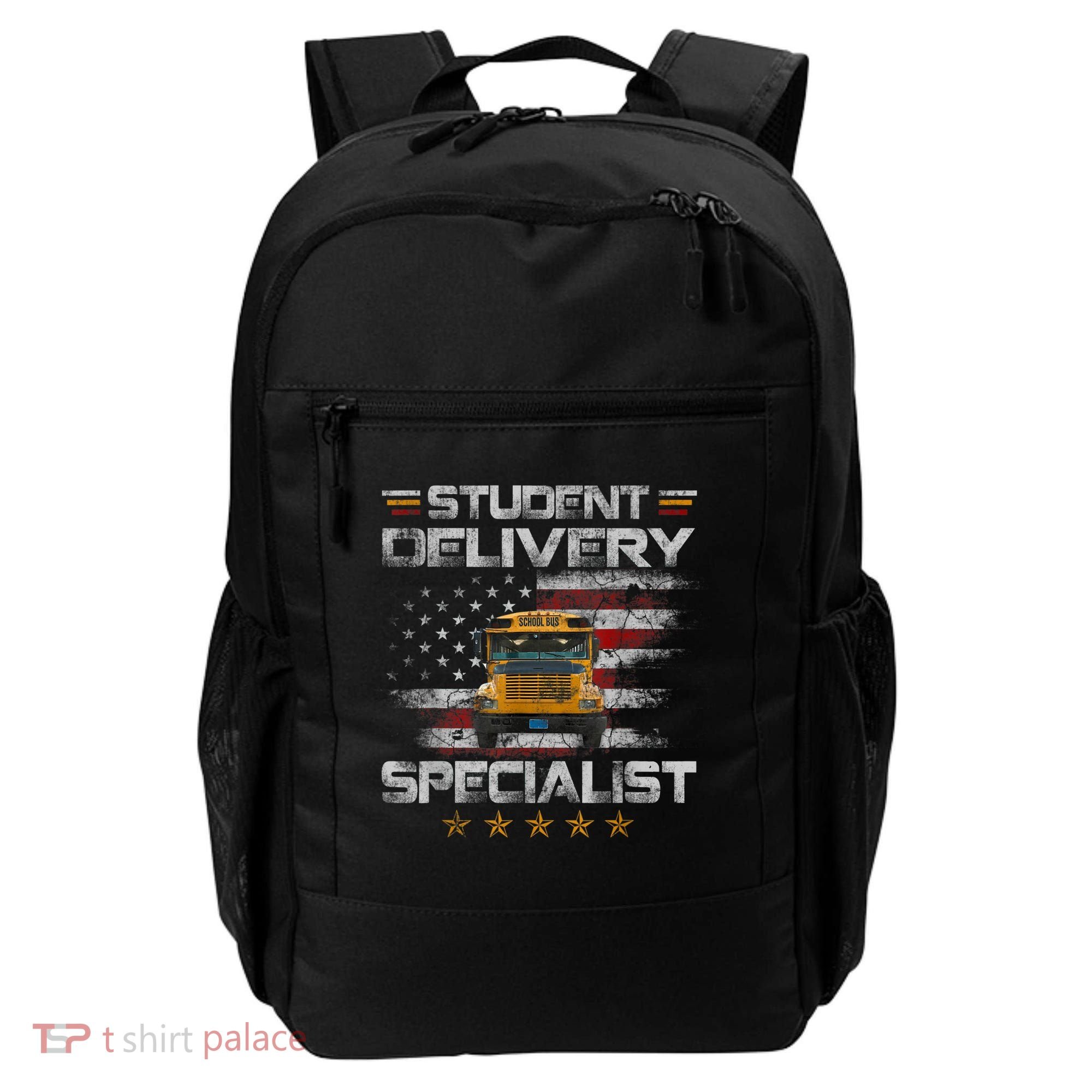 Student Delivery Specialist Funny School Bus Driver Men Backpack