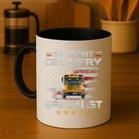 Student Delivery Specialist Funny School Bus Driver Men Coffee Mug thumb 4