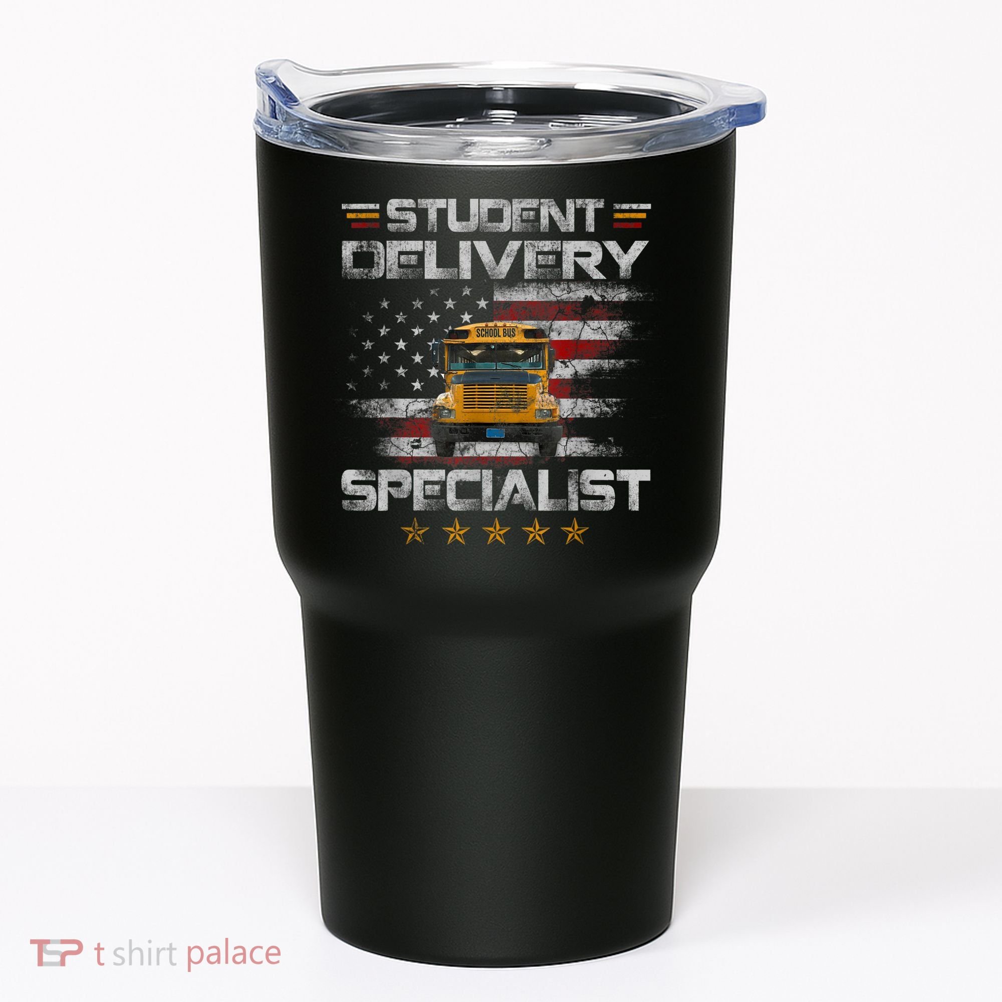 Student Delivery Specialist Funny School Bus Driver Men Tumbler