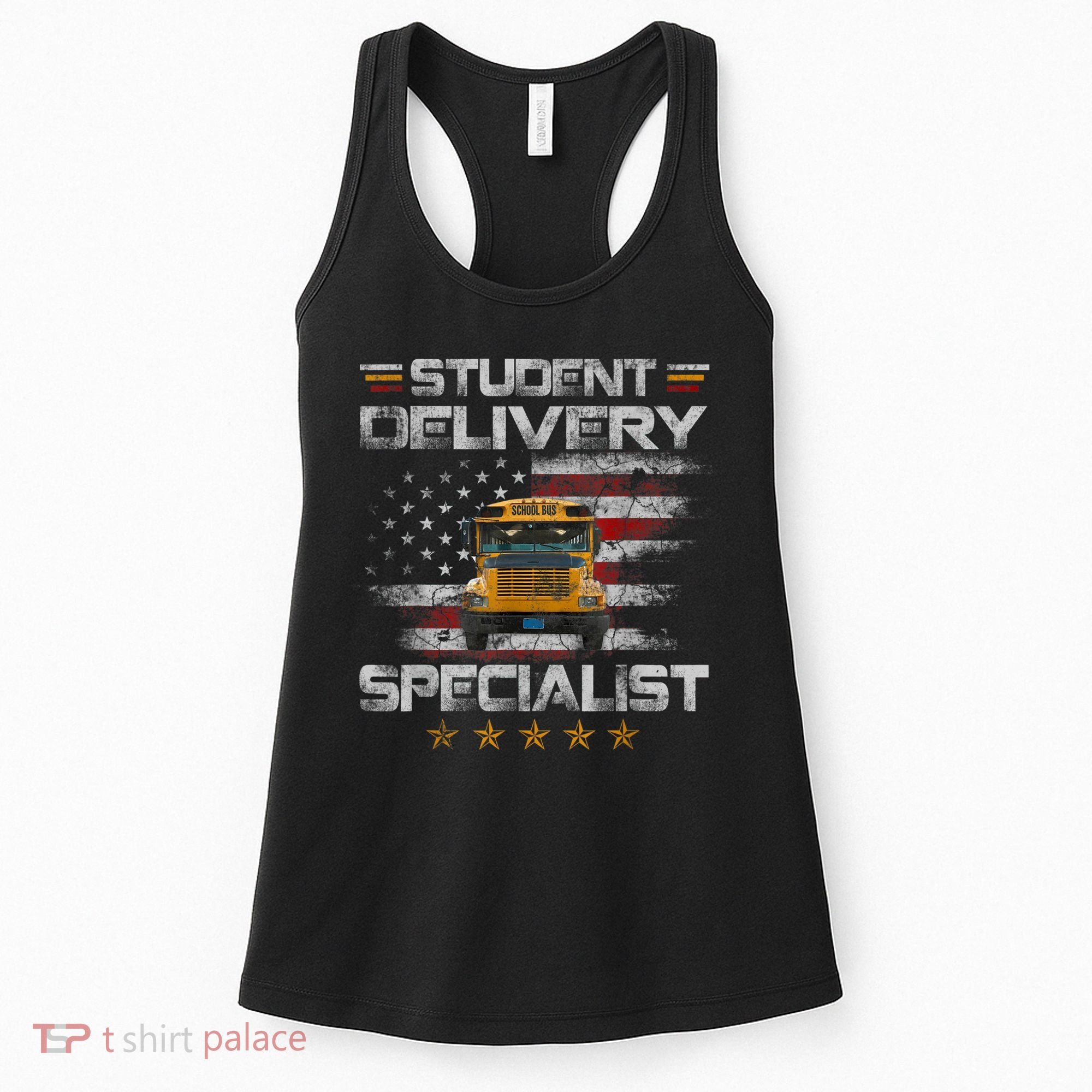 Student Delivery Specialist Funny School Bus Driver Men Women's Tank Top