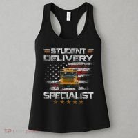 Student Delivery Specialist Funny School Bus Driver Men Women's Tank Top thumb 3