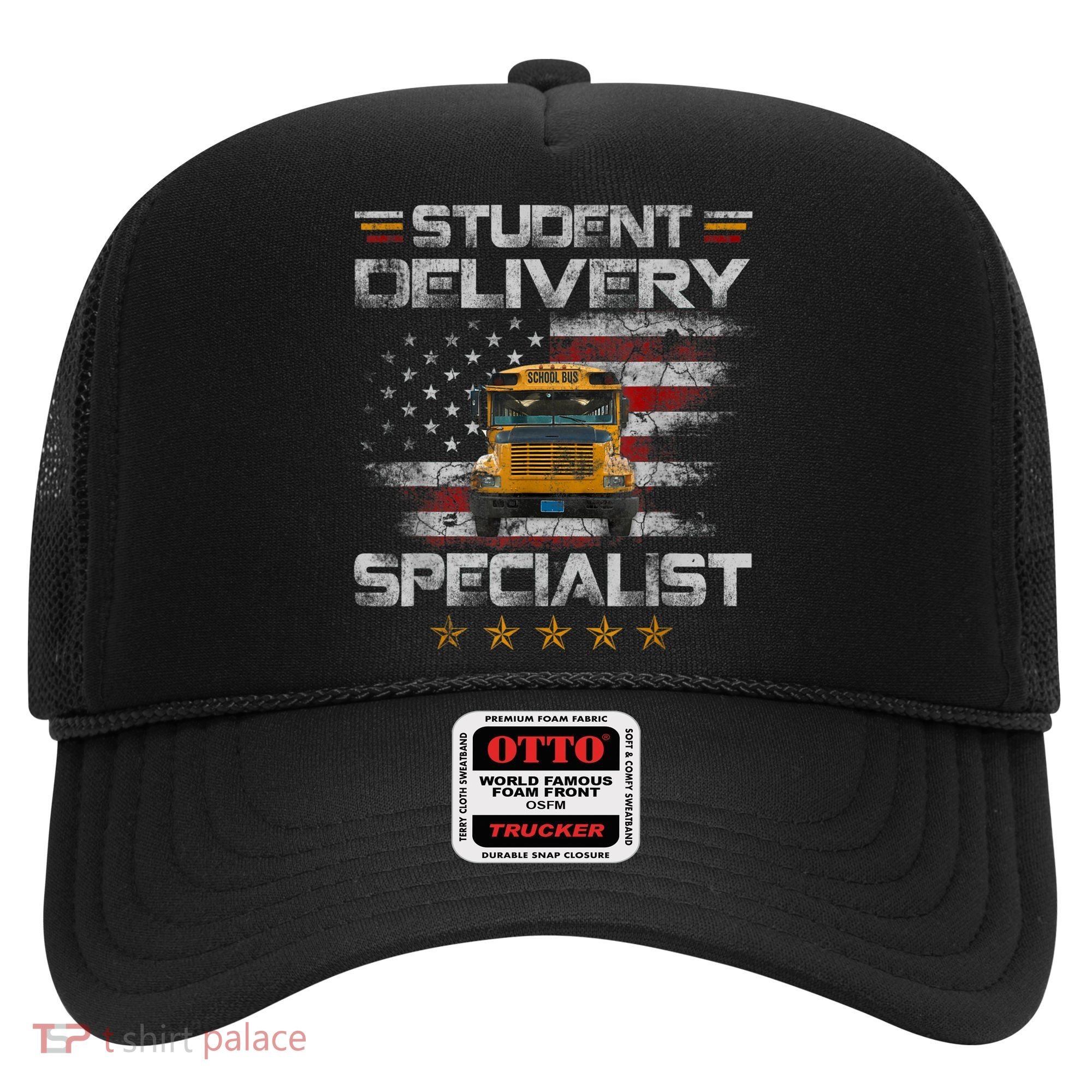 Student Delivery Specialist Funny School Bus Driver Men Hat