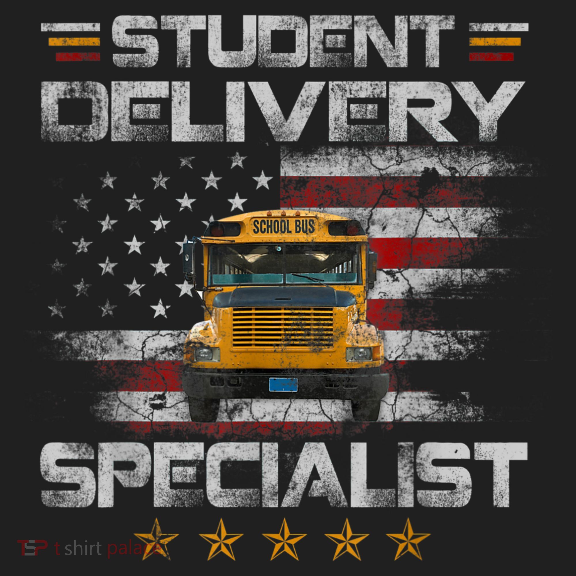 Student Delivery Specialist Funny School Bus Driver Men Hat