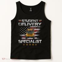 Student Delivery Specialist Funny School Bus Driver Men Tank Top thumb 2