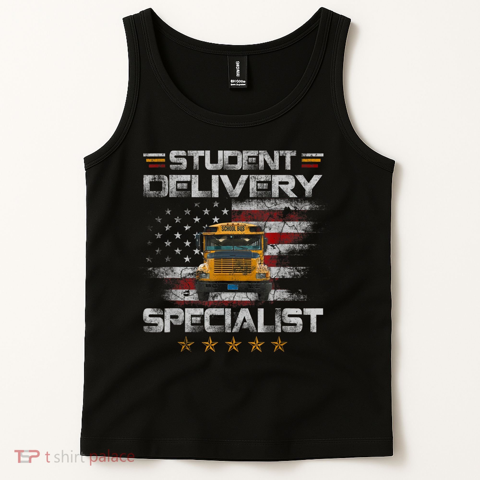 Student Delivery Specialist Funny School Bus Driver Men Tank Top