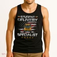 Student Delivery Specialist Funny School Bus Driver Men Tank Top thumb 3
