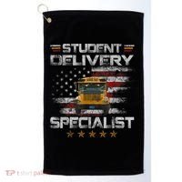 Student Delivery Specialist Funny School Bus Driver Men Golf Towel thumb 0