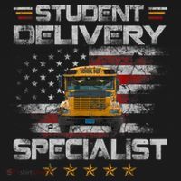 Student Delivery Specialist Funny School Bus Driver Men Toddler T-Shirt thumb 4