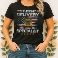 Student Delivery Specialist Funny School Bus Driver Men Women's T-Shirt thumb 2