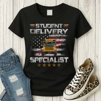 Student Delivery Specialist Funny School Bus Driver Men Women's T-Shirt thumb 3