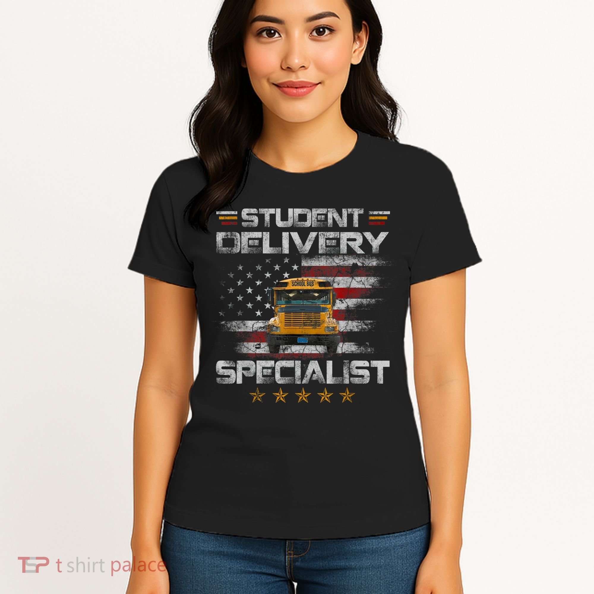 Student Delivery Specialist Funny School Bus Driver Men Women's T-Shirt
