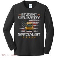 Student Delivery Specialist Funny School Bus Driver Men Kids Long Sleeve Shirt thumb 0