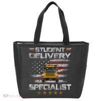Student Delivery Specialist Funny School Bus Driver Men Tote Bag thumb 0