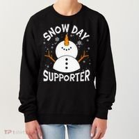 Snow Day Supporter Snowflake Funny Teacher Christmas Pajamas Women's Sweatshirt thumb 0