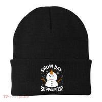 Snow Day Supporter Snowflake Funny Teacher Christmas Pajamas Beanie thumb 0