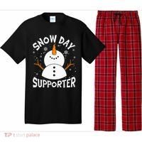 Snow Day Supporter Snowflake Funny Teacher Christmas Pajamas Pajama Set thumb 0