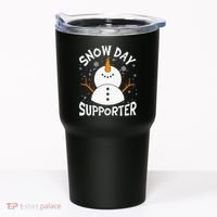 Snow Day Supporter Snowflake Funny Teacher Christmas Pajamas Tumbler thumb 0