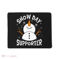 Snow Day Supporter Snowflake Funny Teacher Christmas Pajamas Mousepad thumb 0