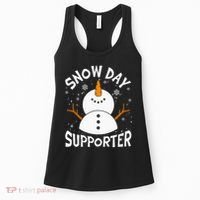 Snow Day Supporter Snowflake Funny Teacher Christmas Pajamas Women's Tank Top thumb 0