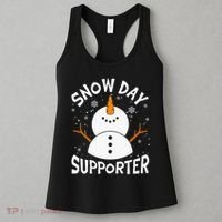 Snow Day Supporter Snowflake Funny Teacher Christmas Pajamas Women's Tank Top thumb 3